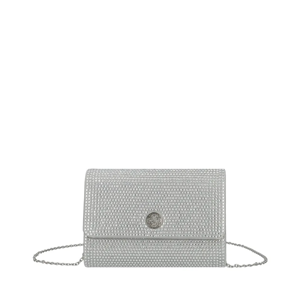 Cartera de fiesta plateada