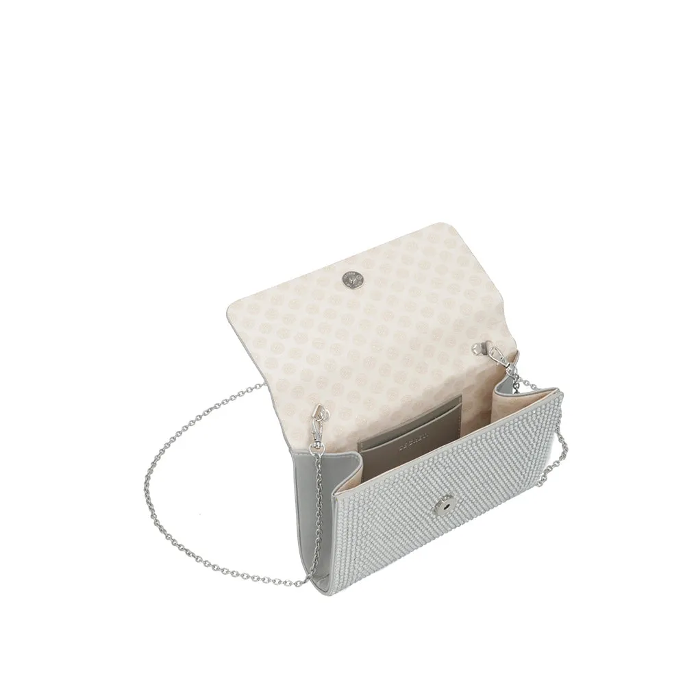 Cartera de fiesta plateada
