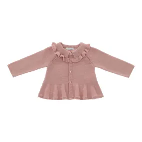 Jacket for girls in powder pink.