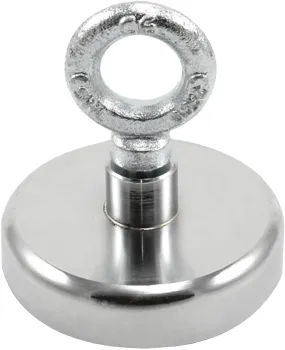 Magnet de Recuperación de Ferrita Con Cebolio M10 Para Pesca Por Imán  Recuperación  Recuperación Y Caza de Tesoros - 80mm de Di