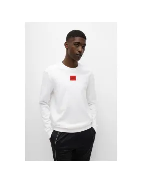 Sudadera Hugo Blanca Logo Frontal - Ecool
