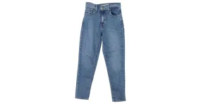 Vaqueros Mom de talle alto en denim de algodón azul de Levi's 
